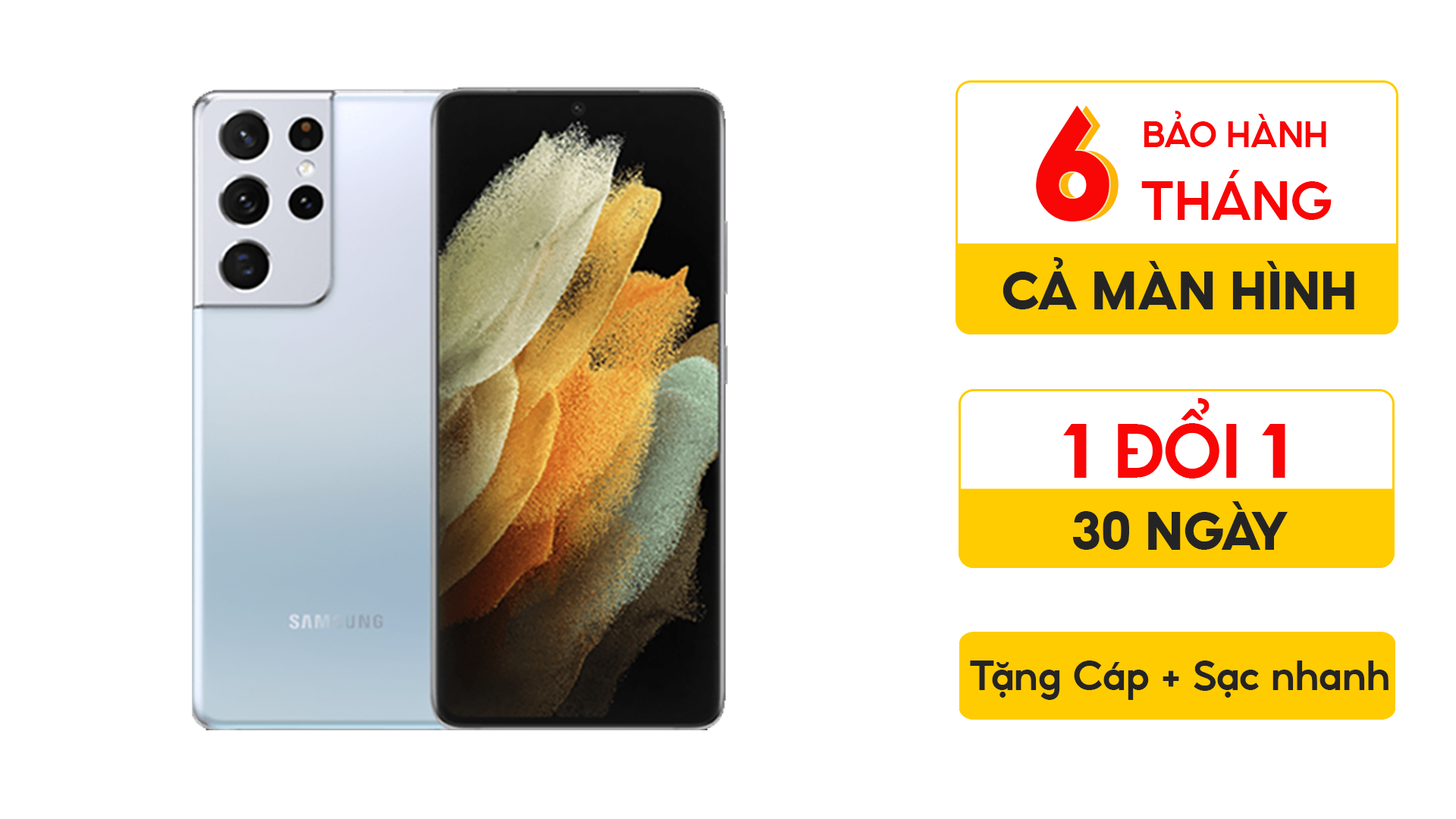 Samsung S21 Ultra Mỹ 12G/128G 2 Sim cũ (Đẹp 99%)