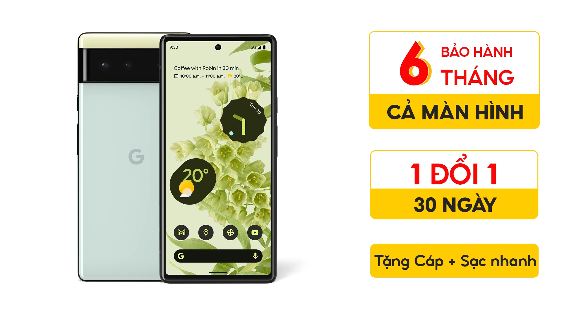 Google Pixel 6 cũ (Đẹp 99%)