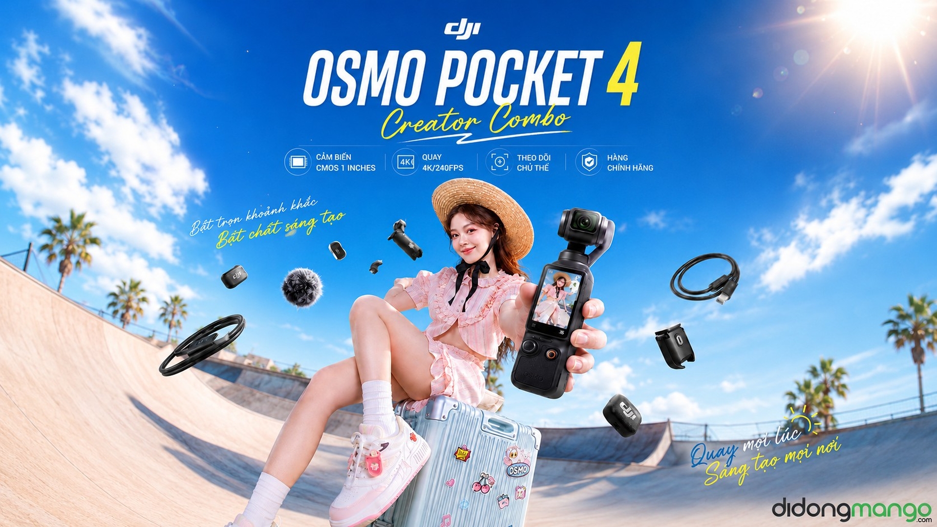 DJI Osmo Pocket 4 Creator Combo Chính hãng