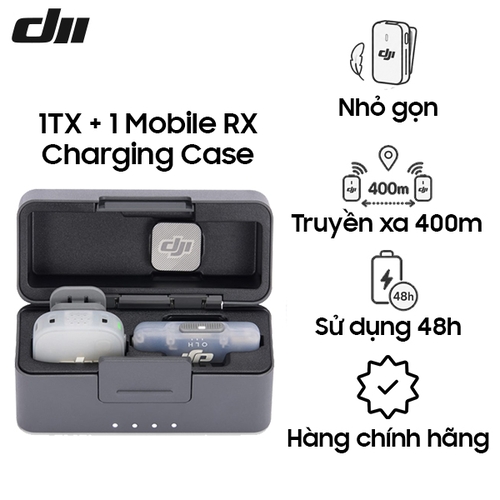 DJI Mic Mini 2 Chính hãng (1TX + 1 RX + Charging Case)