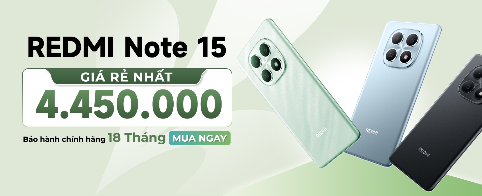 REDMI Note 15 Chính hãng - Đẵ sẵn hàng